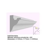Scafa decorativa pentru banda LED DS-12, prindere dubla perete/tavan, dimensiune h=100 x l=75, lungime 2 ml