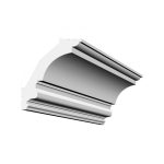 Bagheta decorativa de colt de culoare alba, DCE-35, dimensiune h=170 x l=145, lungime 2ml - imagine 4