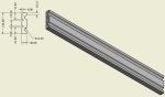 Pilastru coloana decorativa M025 dimensiuni 130x30x2000